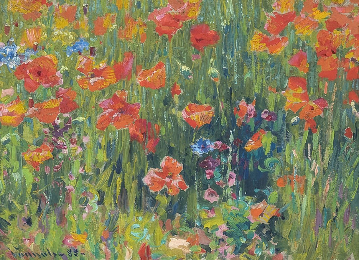 Vallmo. 1888 av Robert William Vonnoh