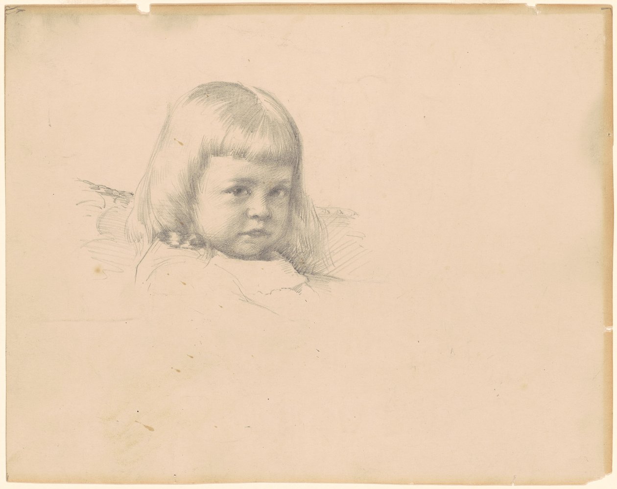 Studie för "Porträtt av Esther Haydin" av Robert William Vonnoh