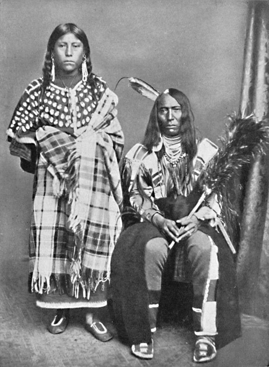 En sioux-hövding och hans squaw, 1912 av Robert Wilson Shufeldt