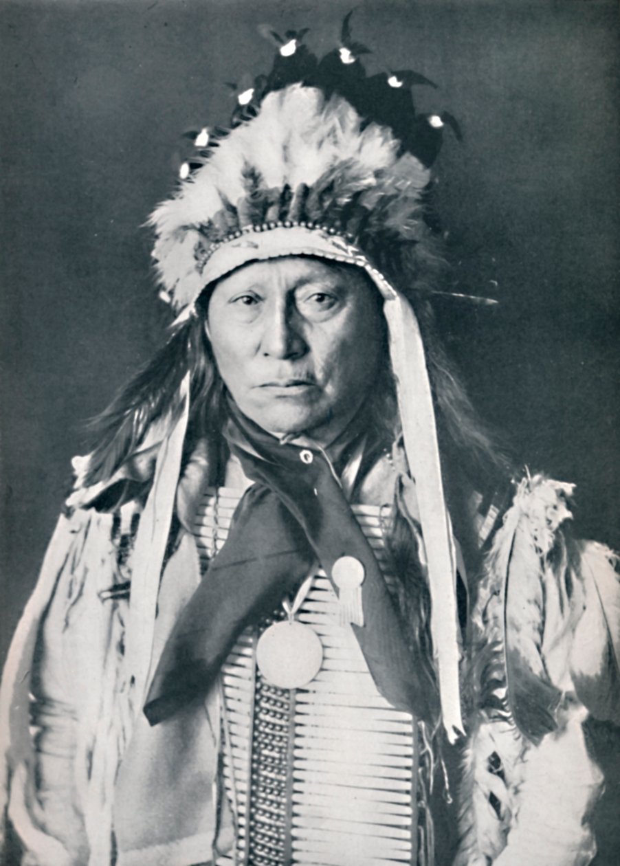 En sioux-hövding i sin krigsmålning, 1912 av Robert Wilson Shufeldt