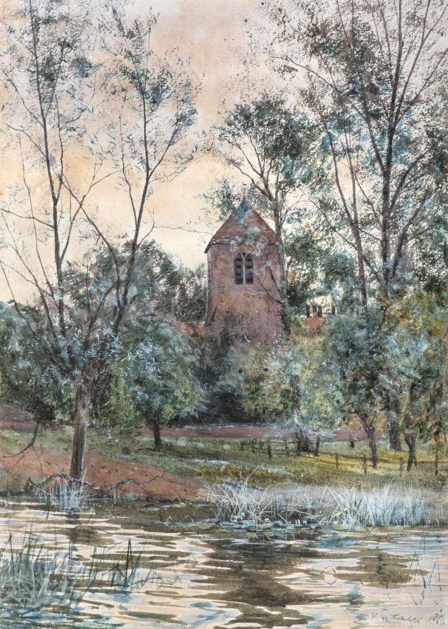 Kyrkan vid dammen av Robert Winchester Fraser