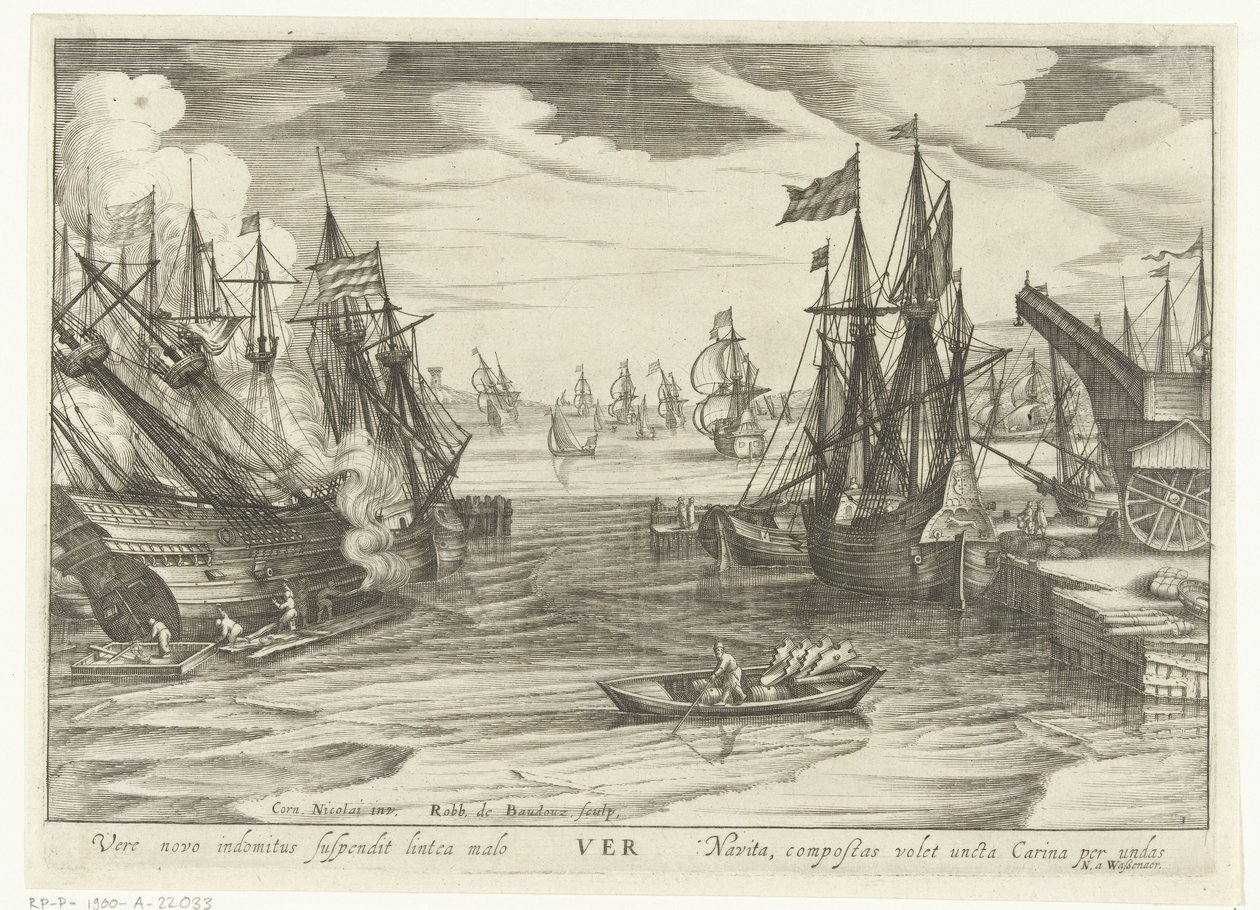 Vår Ver (titel på objekt) The Four Seasons as Seascapes (serietitel) av Robert de Baudous