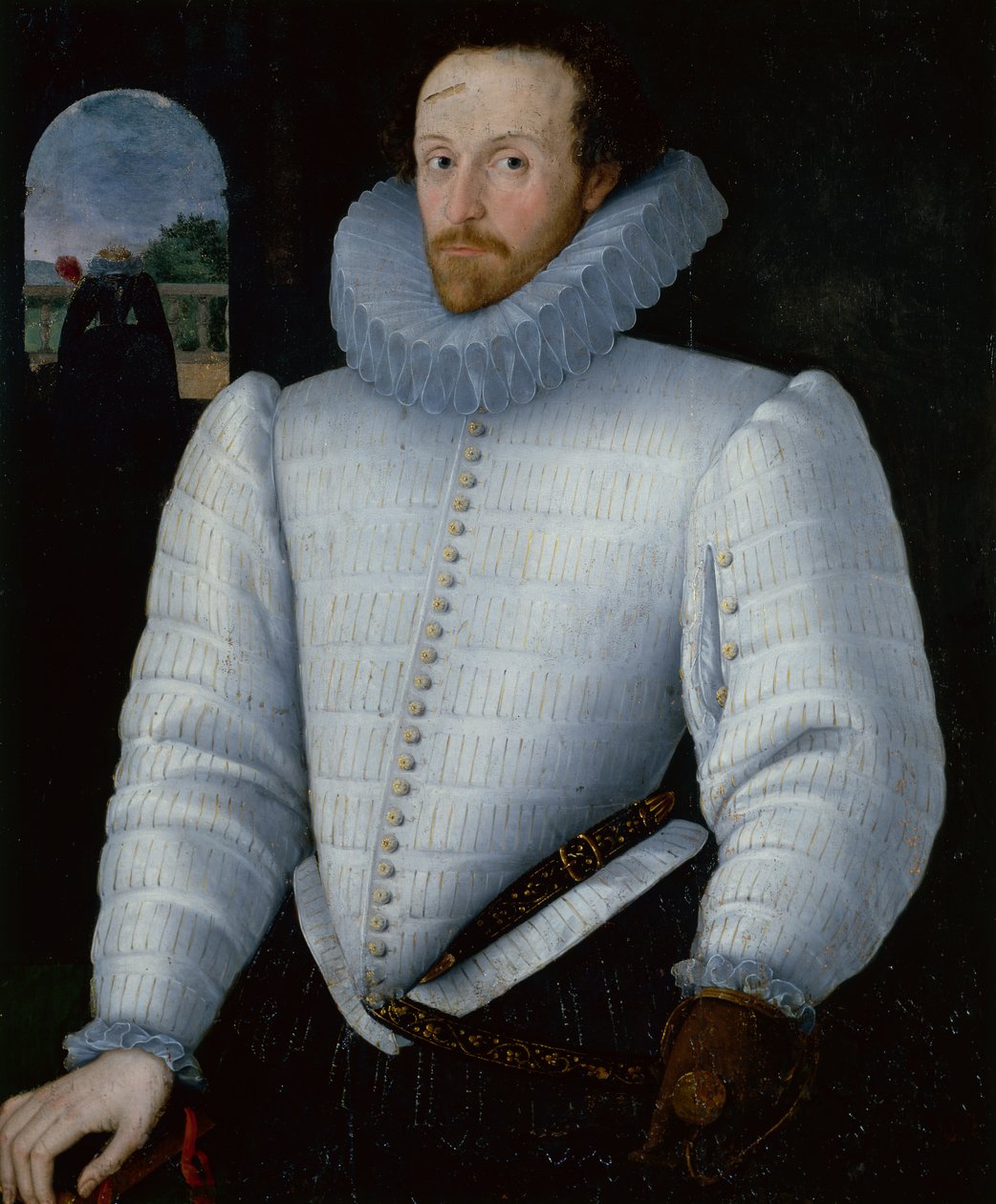 Porträtt av Sir Walter Raleigh (olja) av Robert the Elder Peake