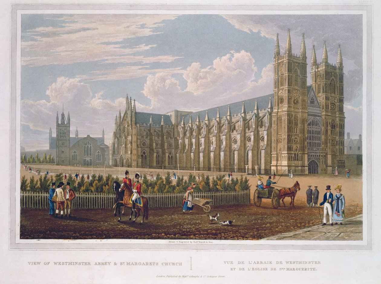 Vy över Westminster Abbey och St. Margaret