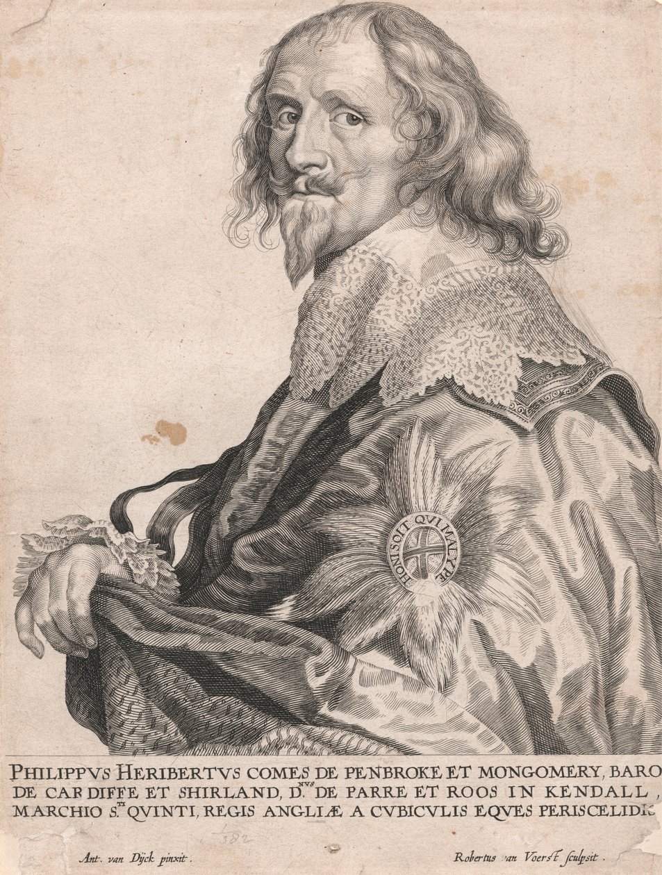 Philip Herbert, jarl av Penbroke och Montgomery, baron av Cardiff och Shirland... av Robert van Voerst