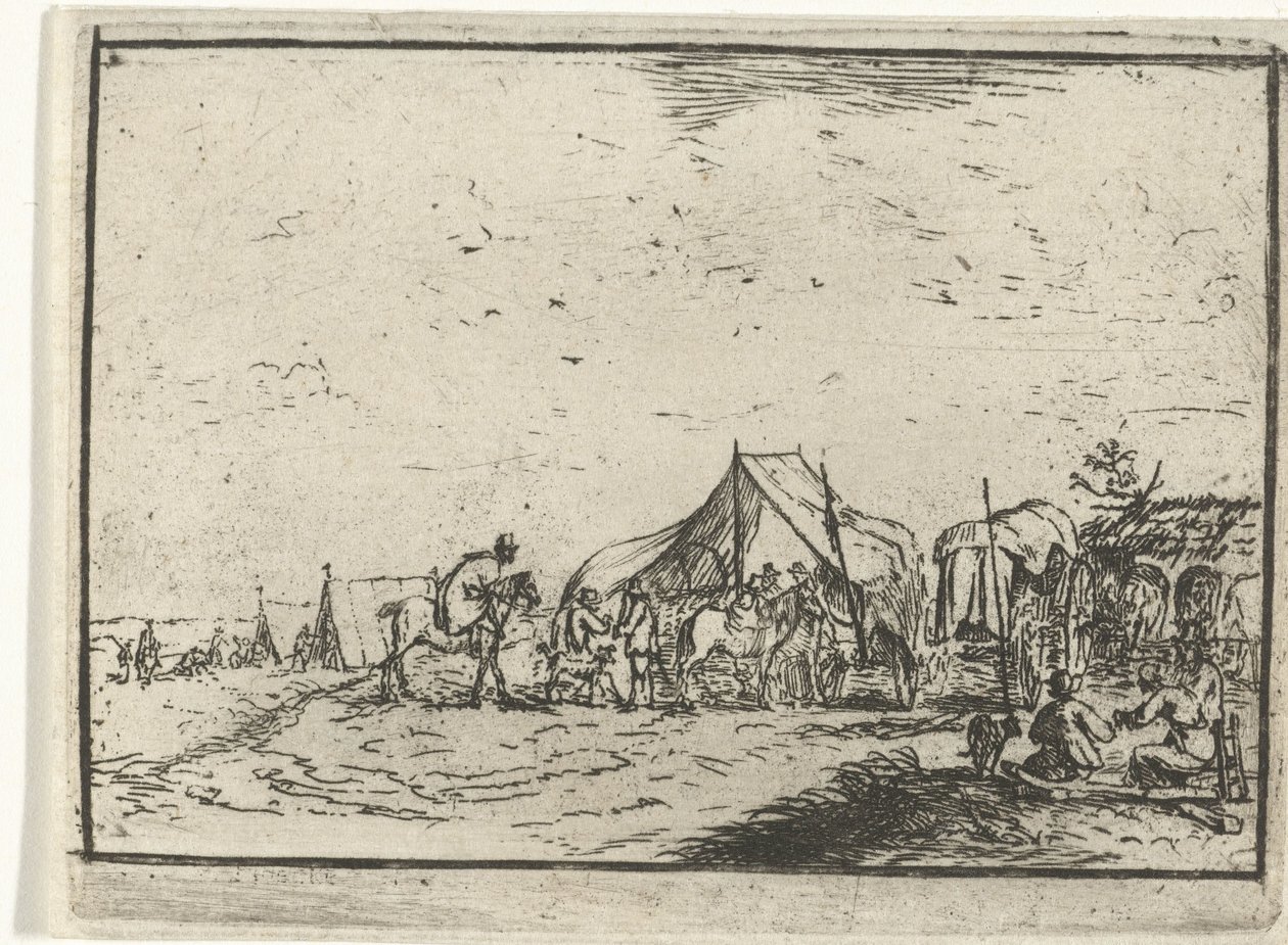 läger Landskap med läger (serietitel) av Robert van den Hoecke