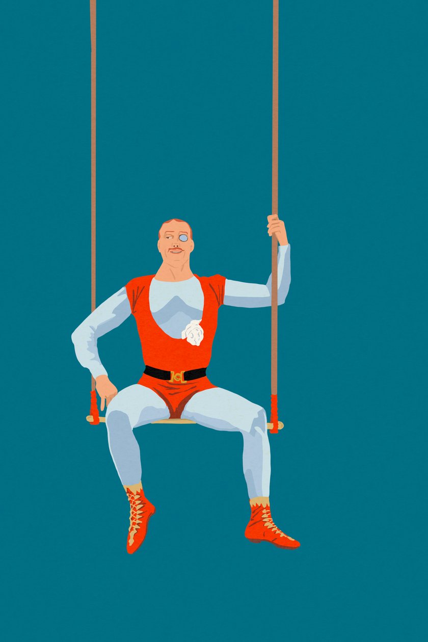 Acrobat, 2022 (digital) av Roberta Murray