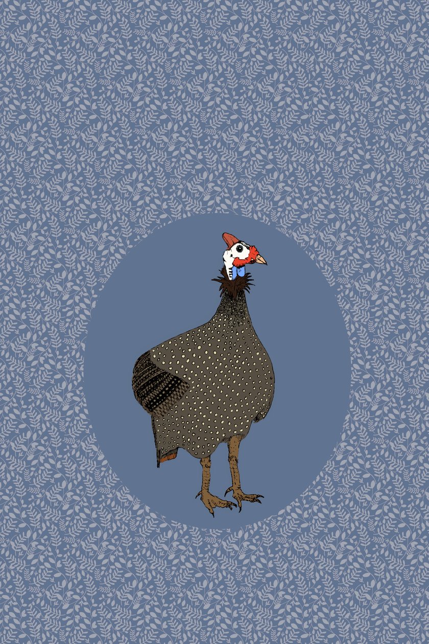 Perlhöns, 2022 (digital) av Roberta Murray