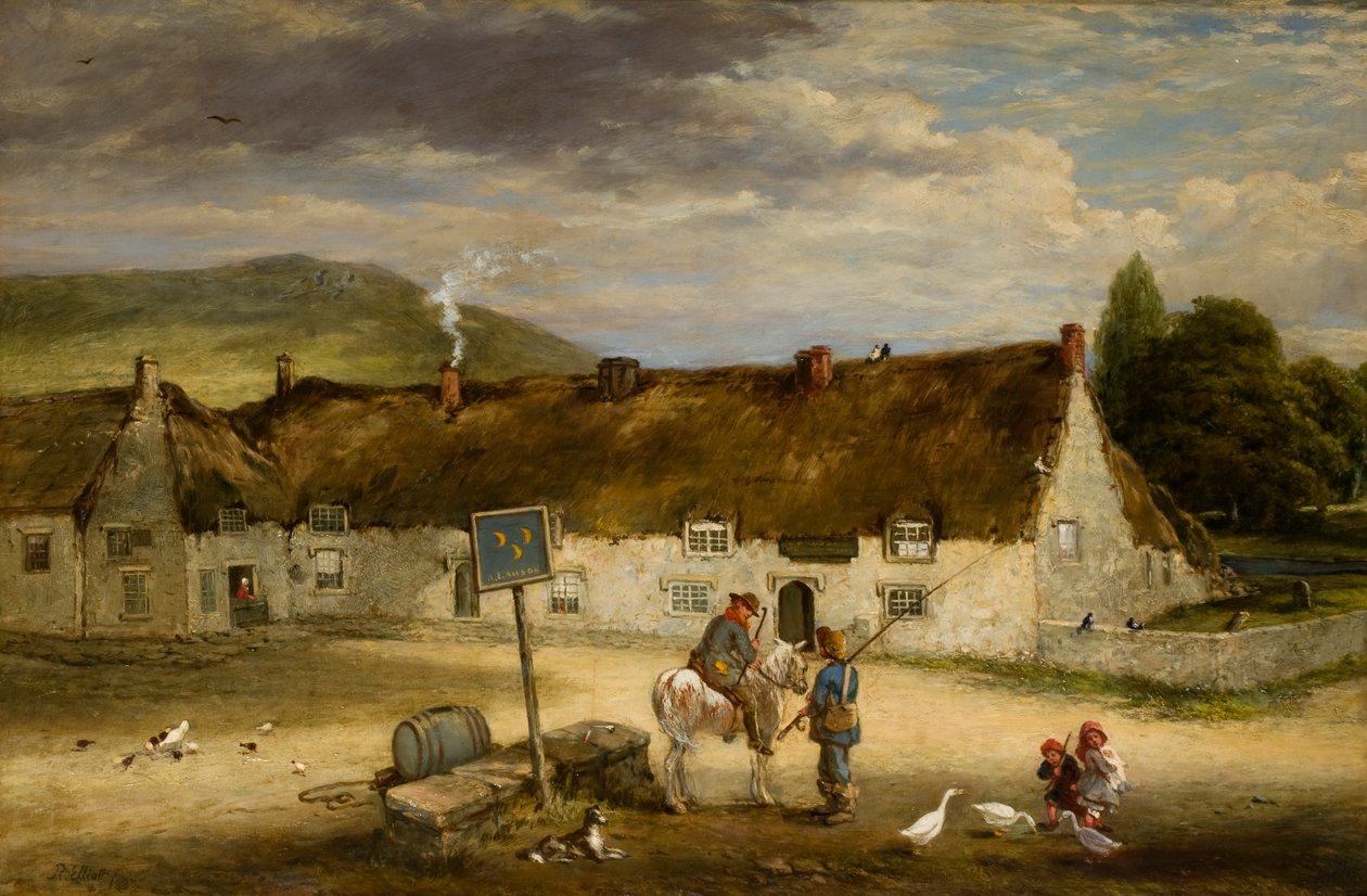 De tre halvmånarna, Rothbury, 1887 av Robinson Elliott