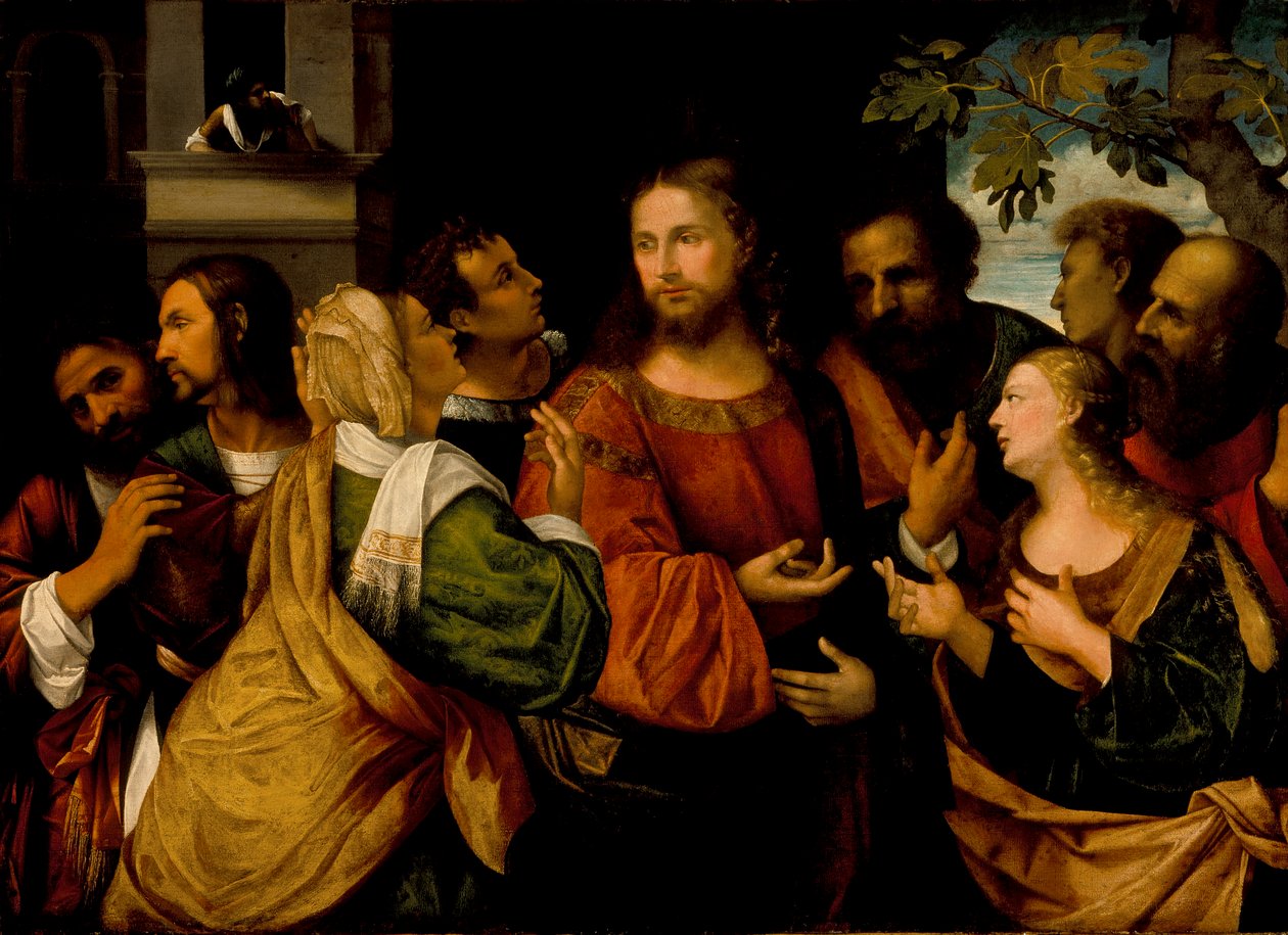 Kristus och kvinnorna i Kanaan, ca 1520 av Rocco Marconi