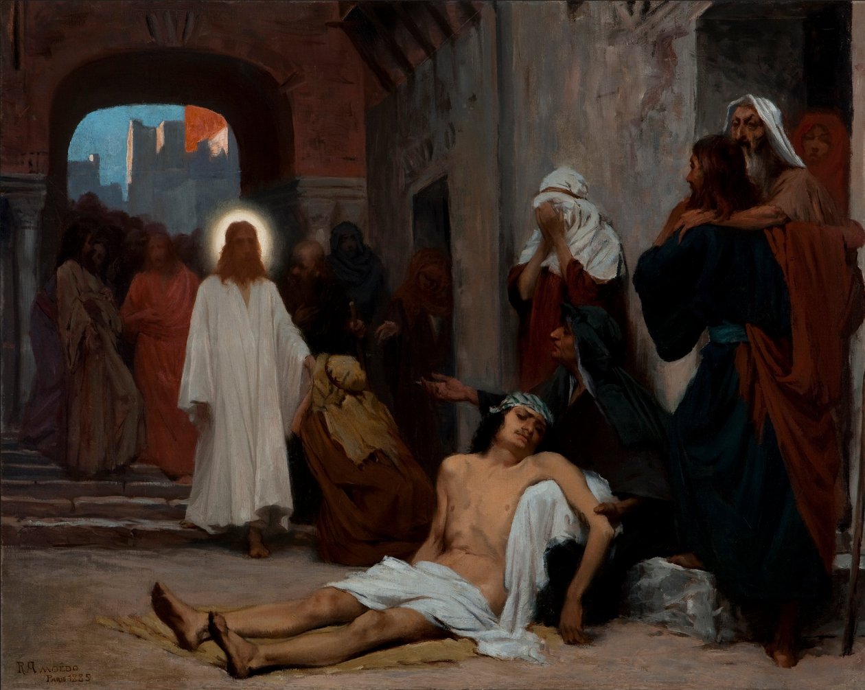Study for Jesus in Capernaum av Rodolpho Amoêdo