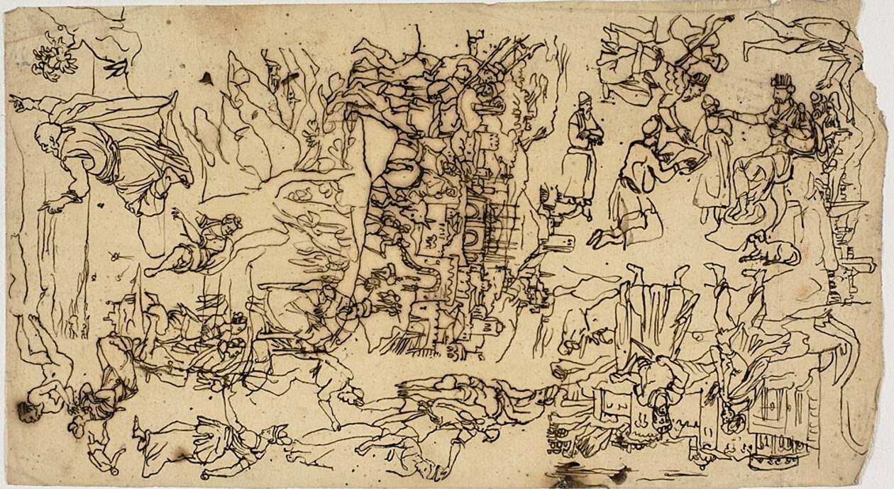 Bibliska scener av Rodolphe Bresdin