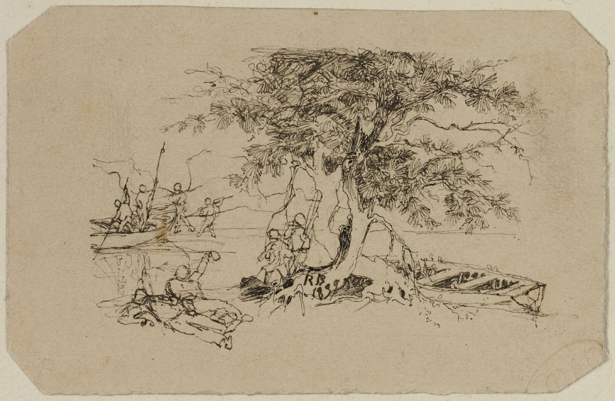 Fiskeplats av Rodolphe Bresdin