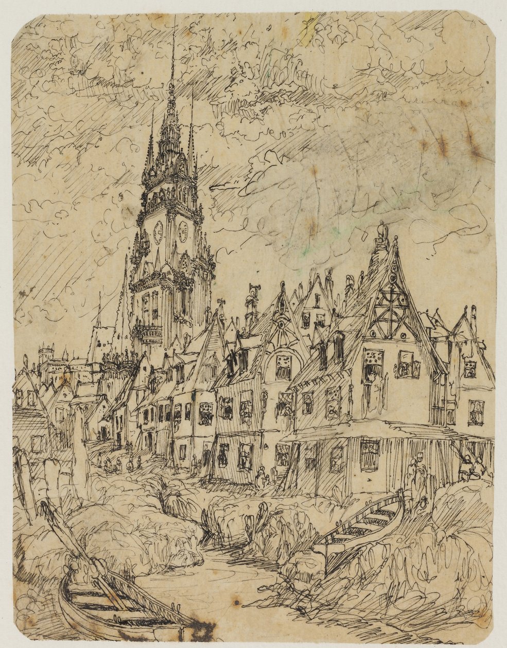 Maritime Village av Rodolphe Bresdin