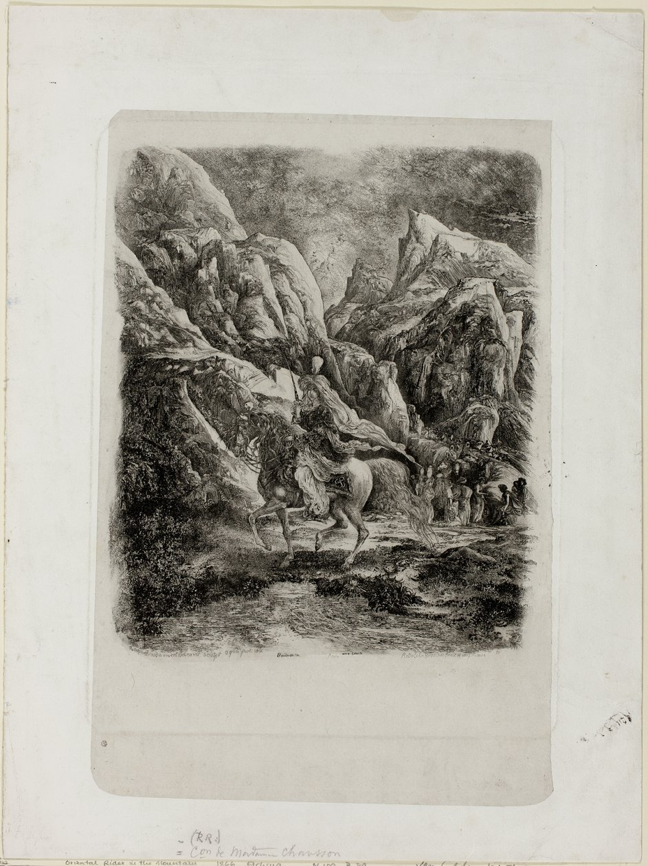 Ryttare i bergen av Rodolphe Bresdin