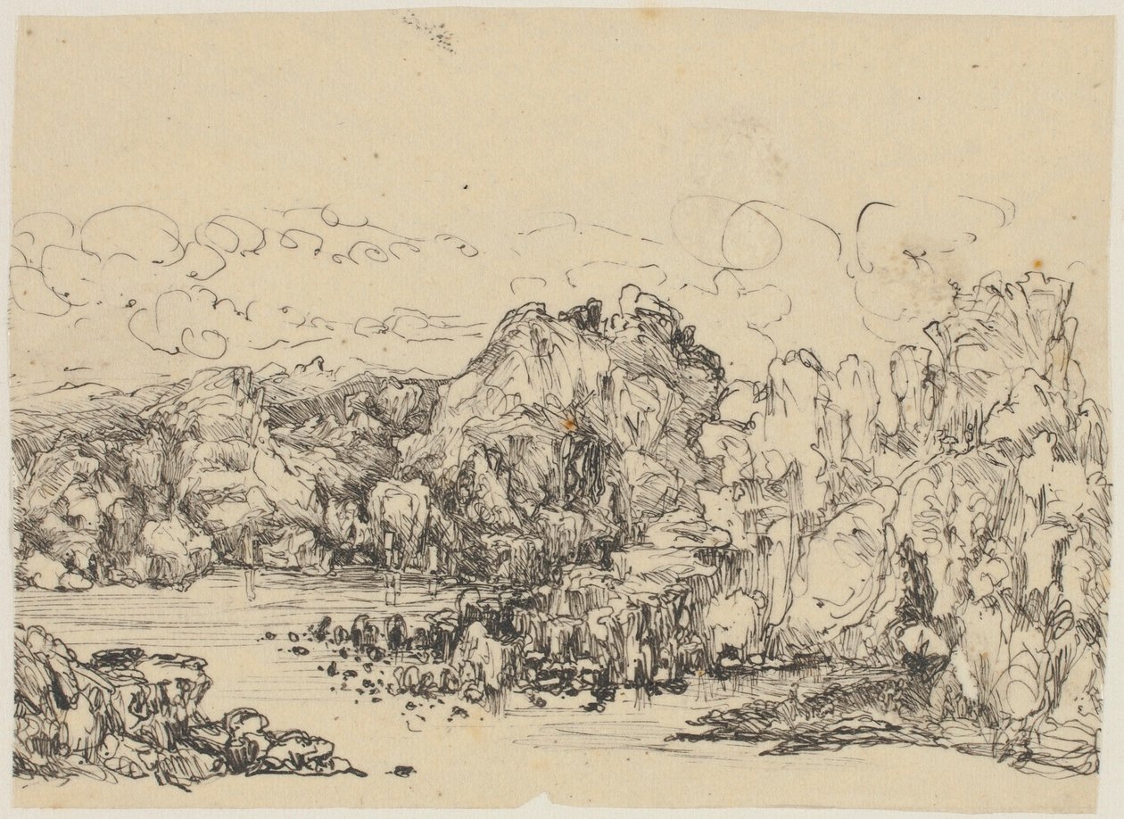 Stenar vid havet av Rodolphe Bresdin