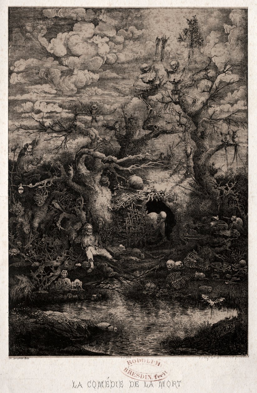 Dödens komedi, 1854. av Rodolphe Bresdin