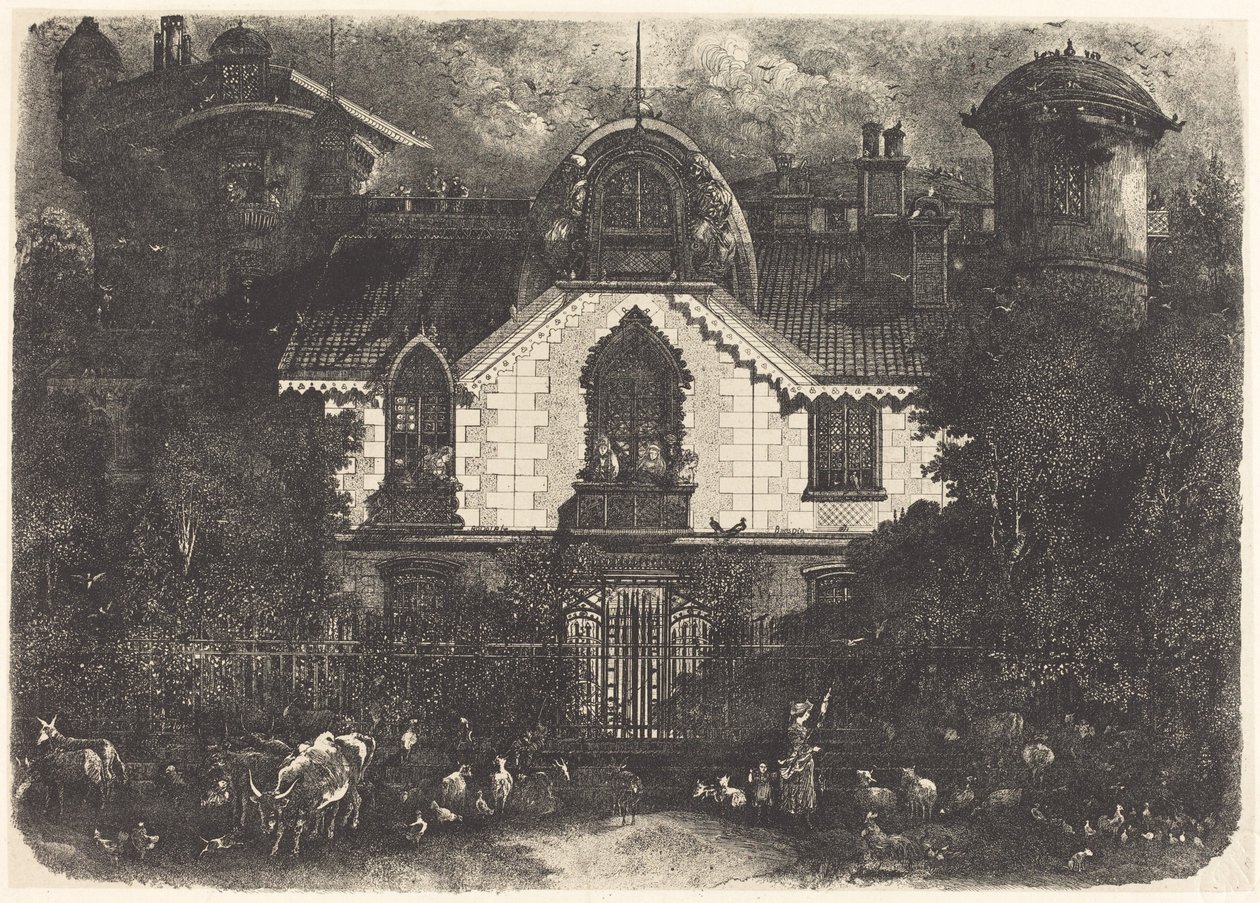 Det hemsökta huset av Rodolphe Bresdin