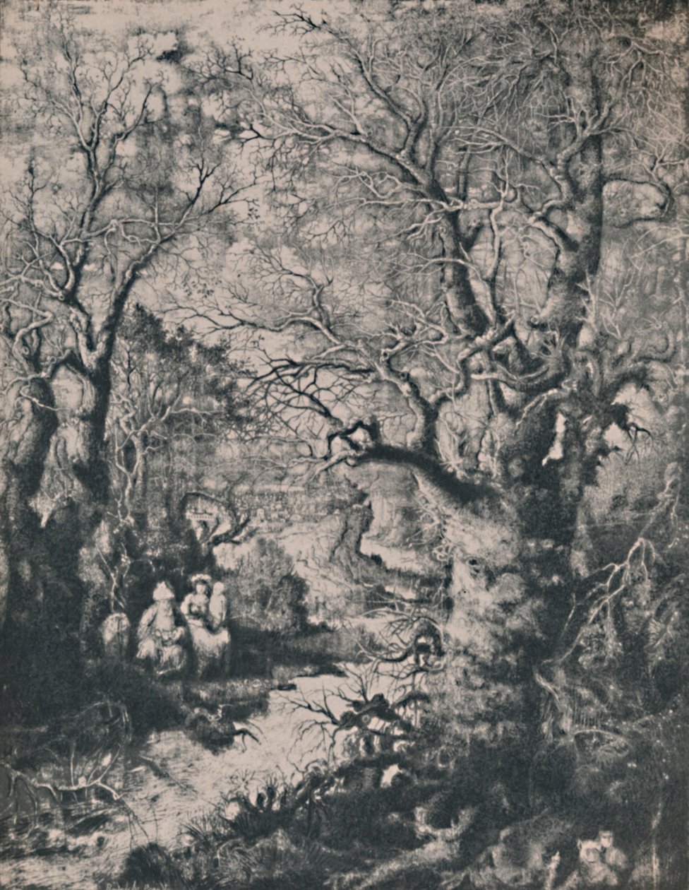 Den heliga familjen, 1855, 1946 av Rodolphe Bresdin