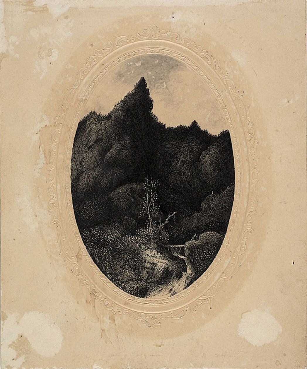 Resenären i bergen av Rodolphe Bresdin