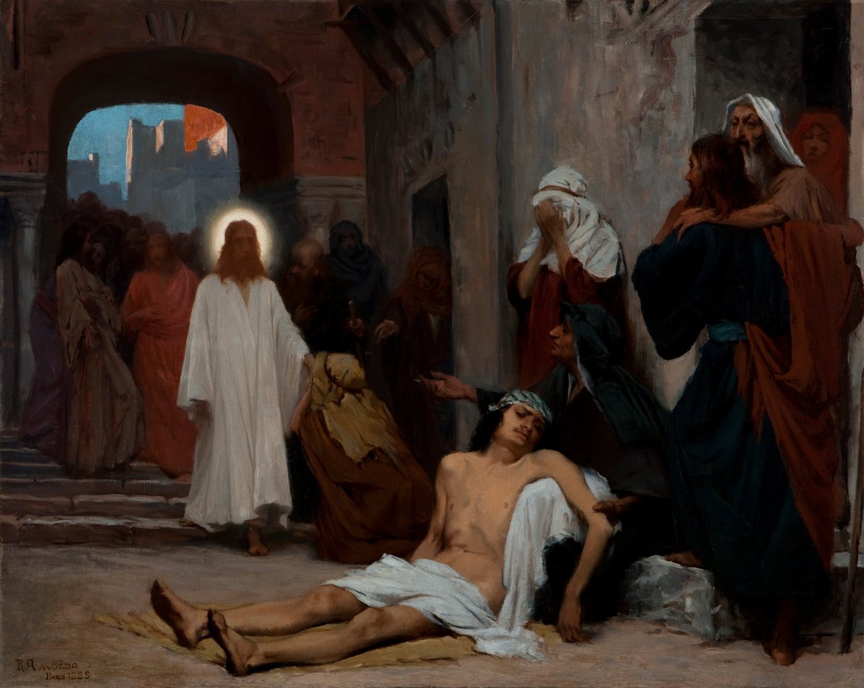 Study for Jesus in Capernaum av Rodolpho Amoêdo