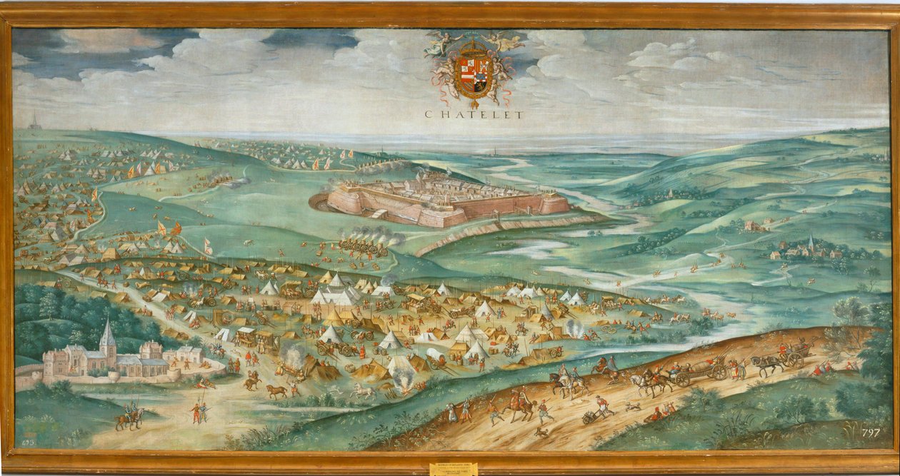 Överlämnandet av fästningen Chatelet. 10014228 ... av Rodrigo de Holanda