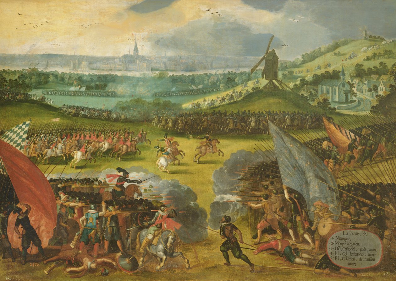 Slaget vid Nimegen (krig mot Frankrike 1556-1558) av Rodrigo of Holland