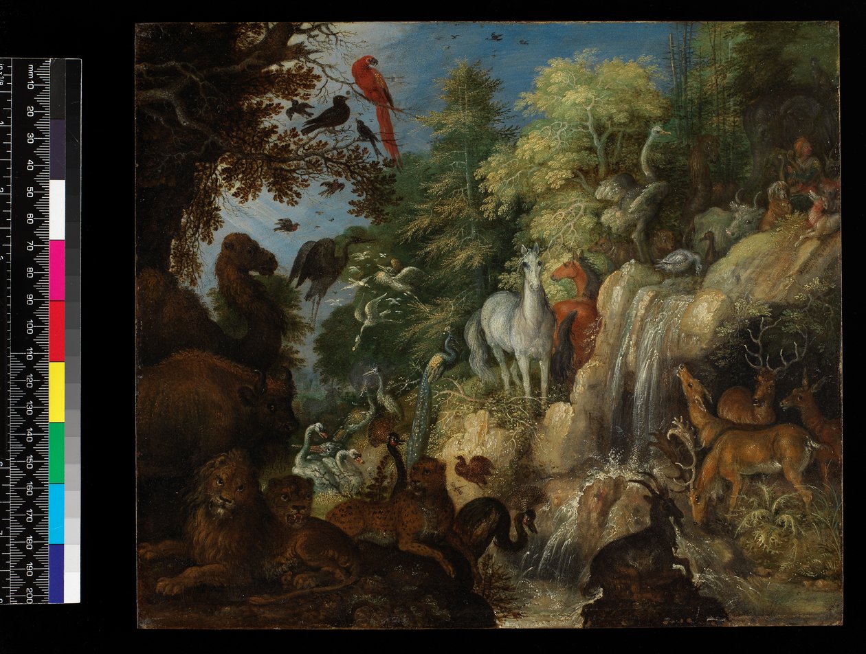 Orfeus med fåglar och odjur, 1622 (olja på koppar) av Roelandt Jacobsz. Savery