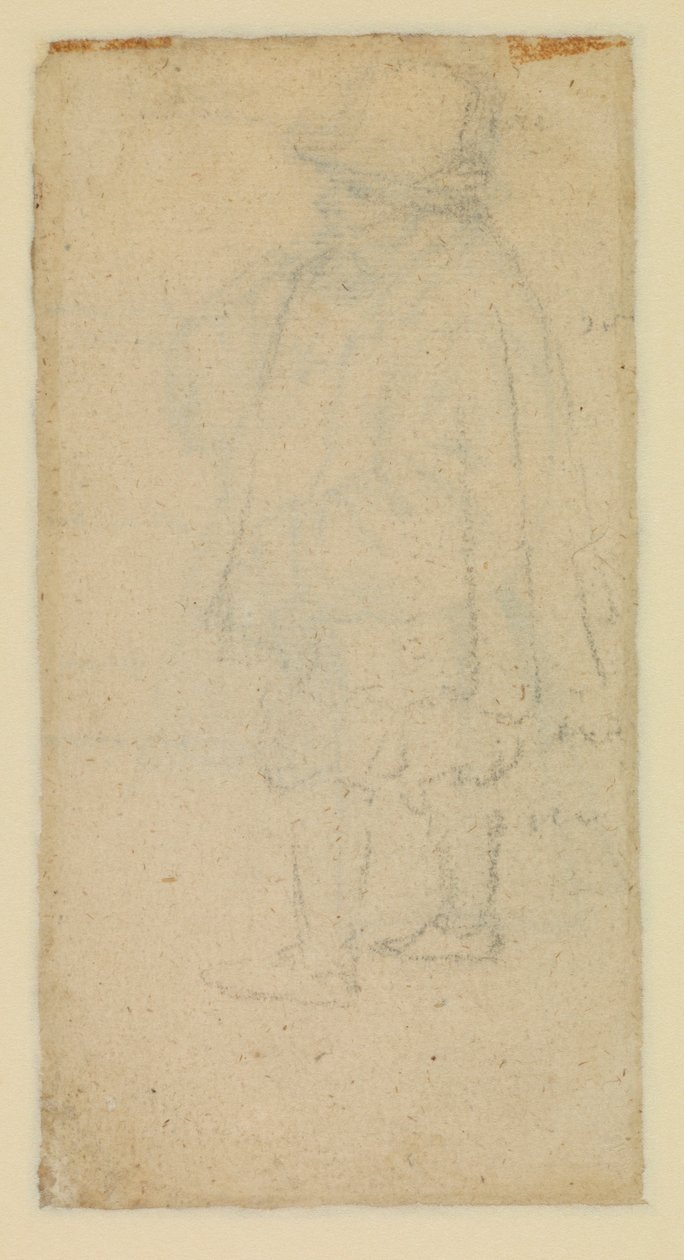 Man sedd bakifrån (verso) av Roelandt Jacobsz and Bruegel Pieter the Elder Savery