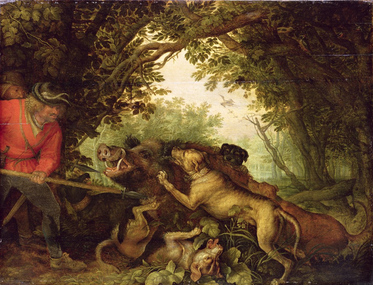 Galtjakt, 1611 av Roelandt Jacobsz. Savery
