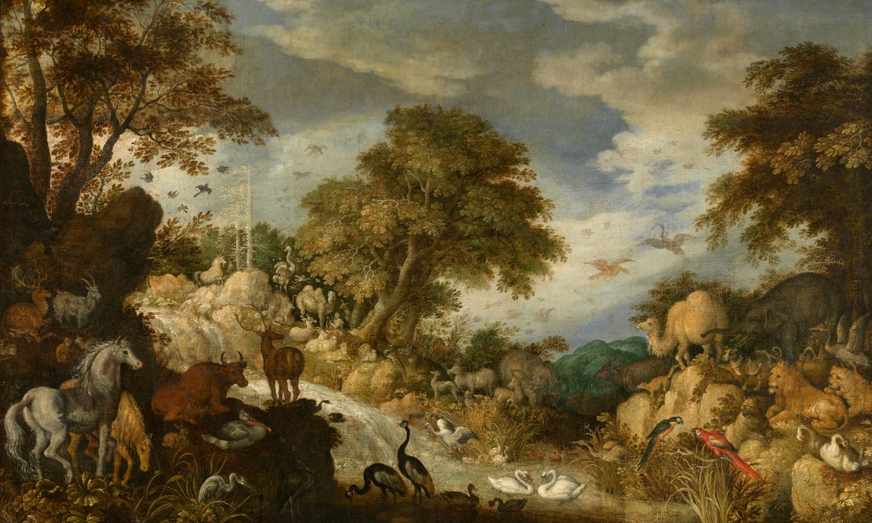 Orpheus and the Animals (olja på duk) av Roelandt Jacobsz. Savery