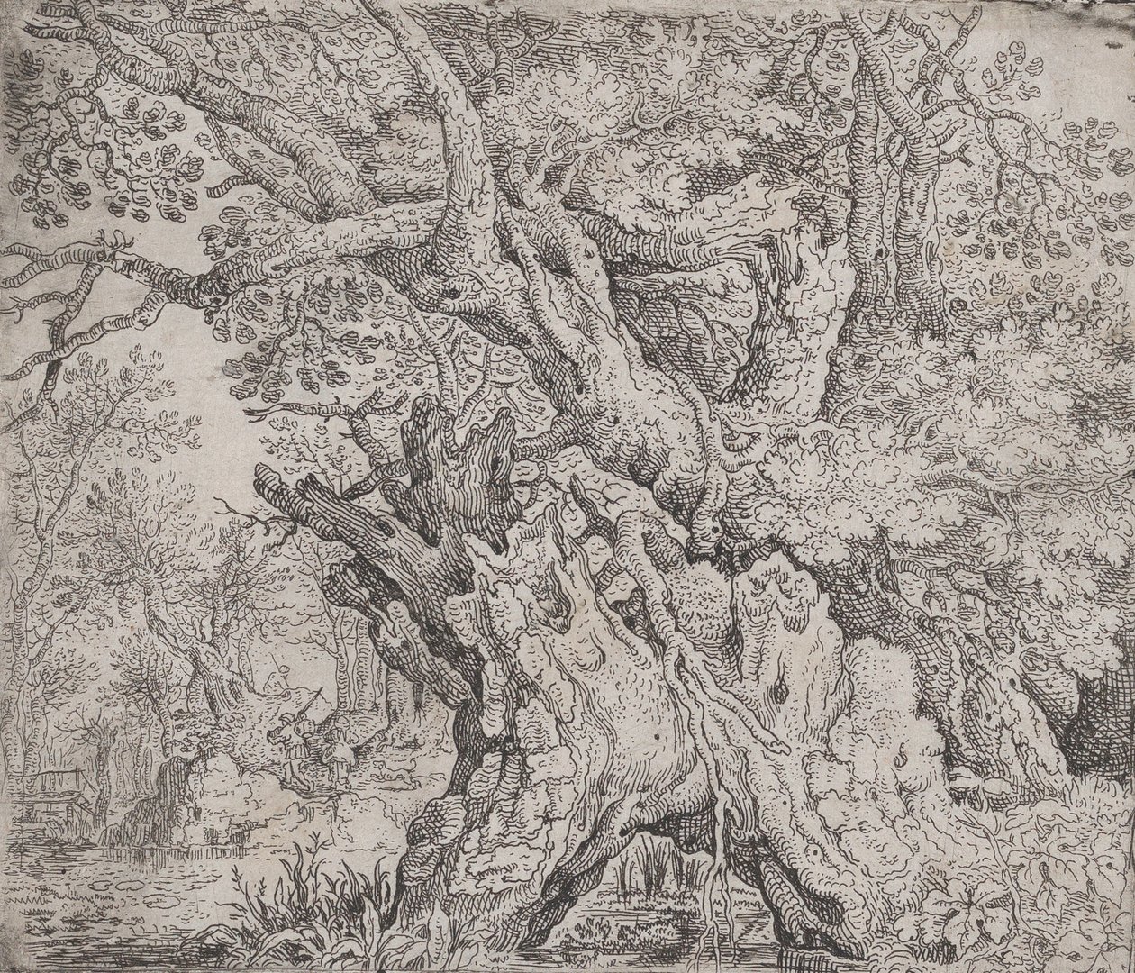 Knotiga träd, ca. 1608-09. av Roelandt Savery