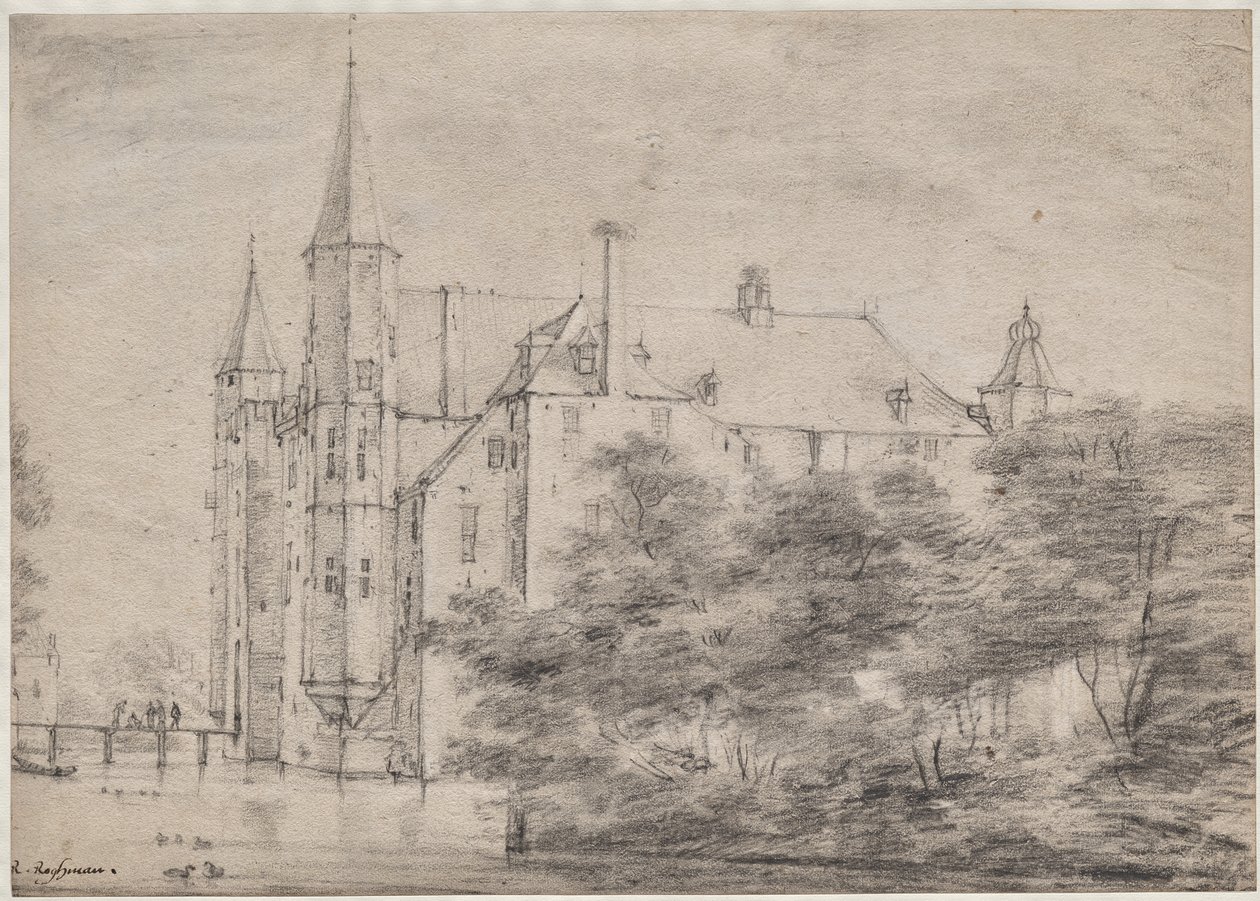 Zuylen slott nära Utrecht av Roelant Roghman