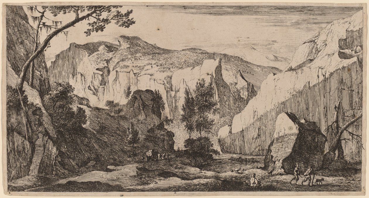 Stenigt landskap: pl.2 av Roelant Roghman and Melchior Küsel