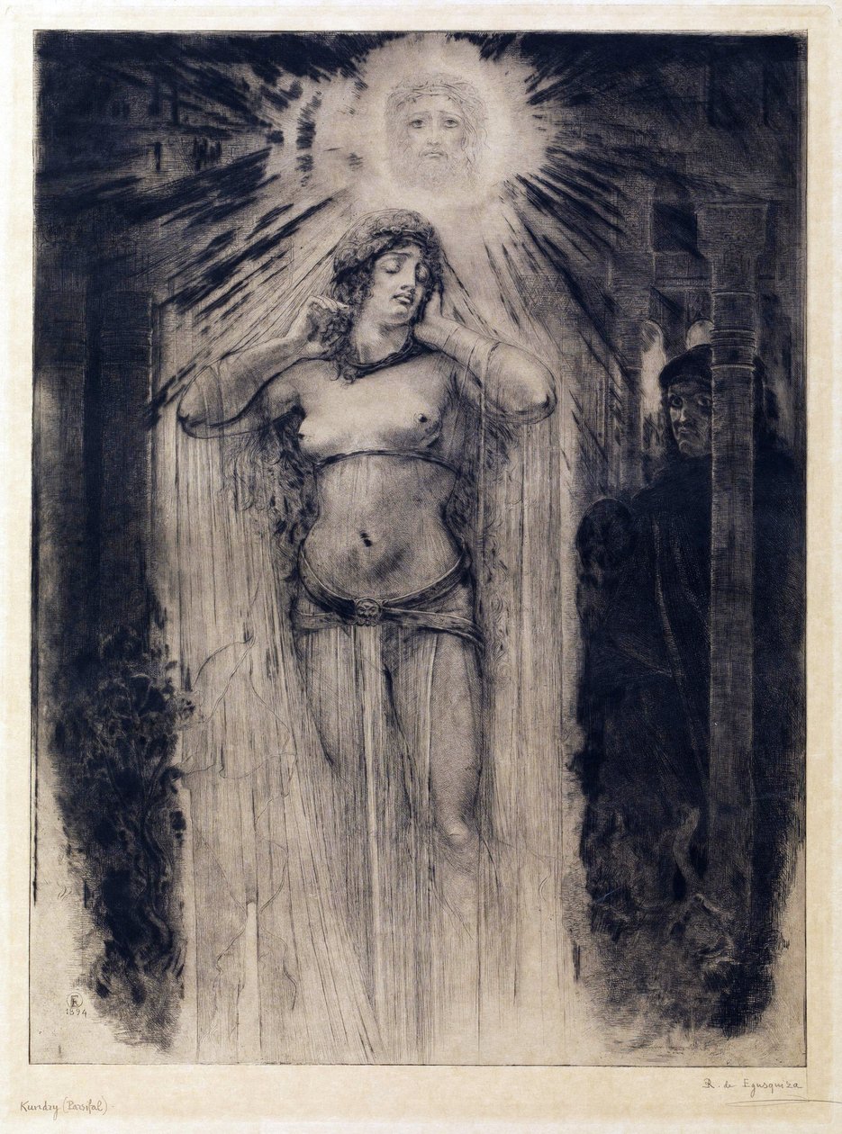 Symbolism: Kundry av Egusquiza y Barrena, Rogelio de (1845-1915) av Rogelio Egusquiza