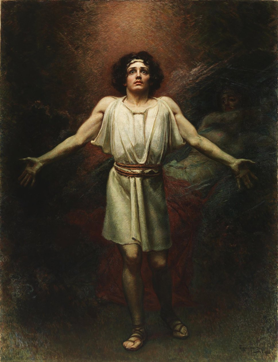 Symbolism: Parsifal av Egusquiza y Barrena, Rogelio de (1845-1915) av Rogelio Egusquiza