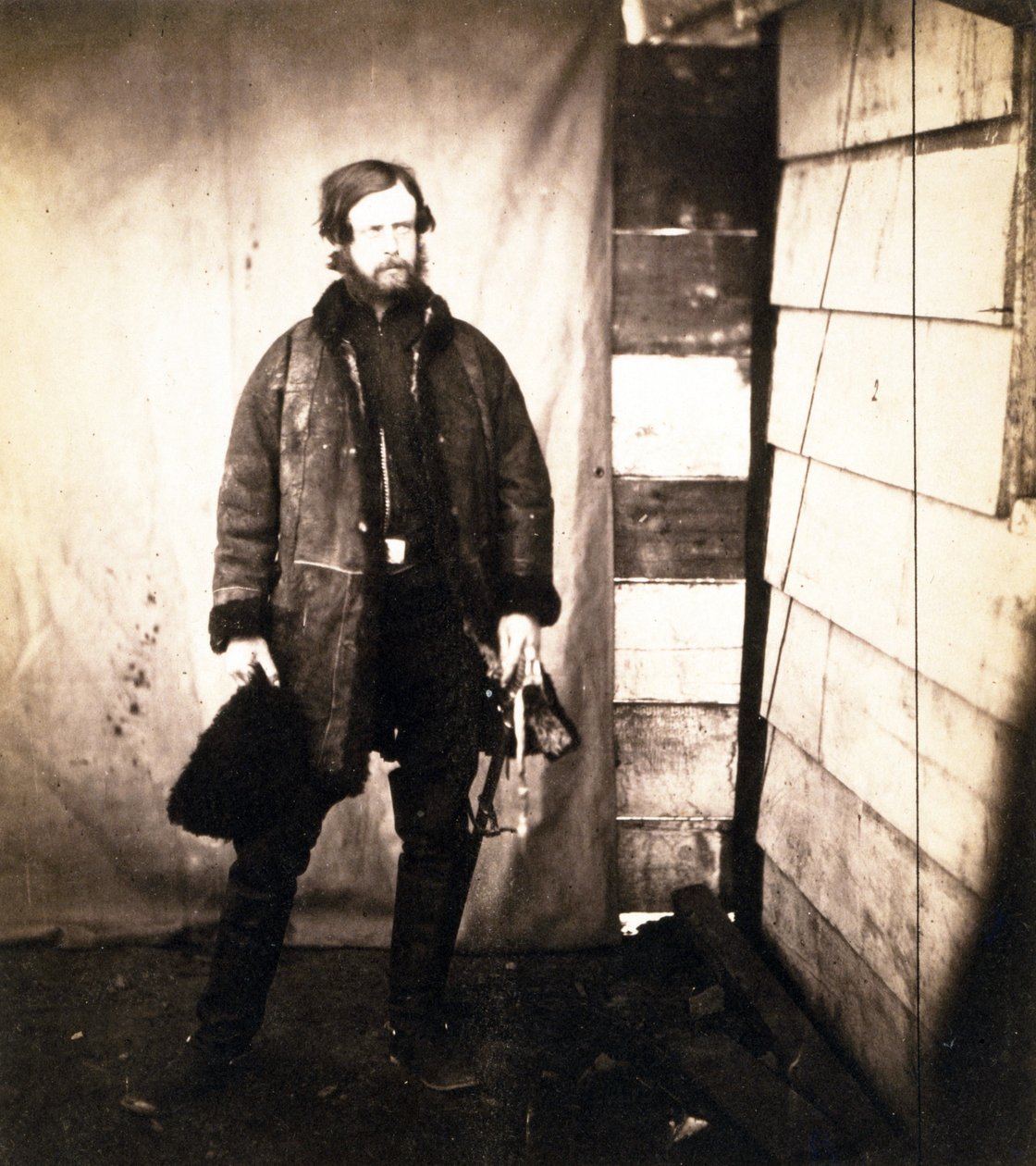 Kapten Alexander Leslie-Melville, från Grenadier Guards, ca 1855 (silvertryck av gelatin) av Roger Fenton