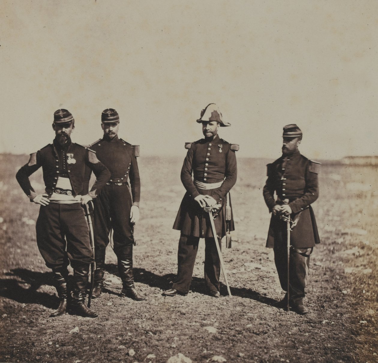 General Beuret och hans stabs officerare av Roger Fenton