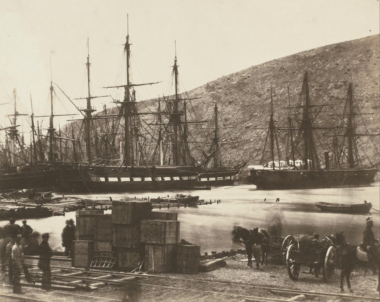 Chef för hamnen, Balaklava, Ryssland av Roger Fenton