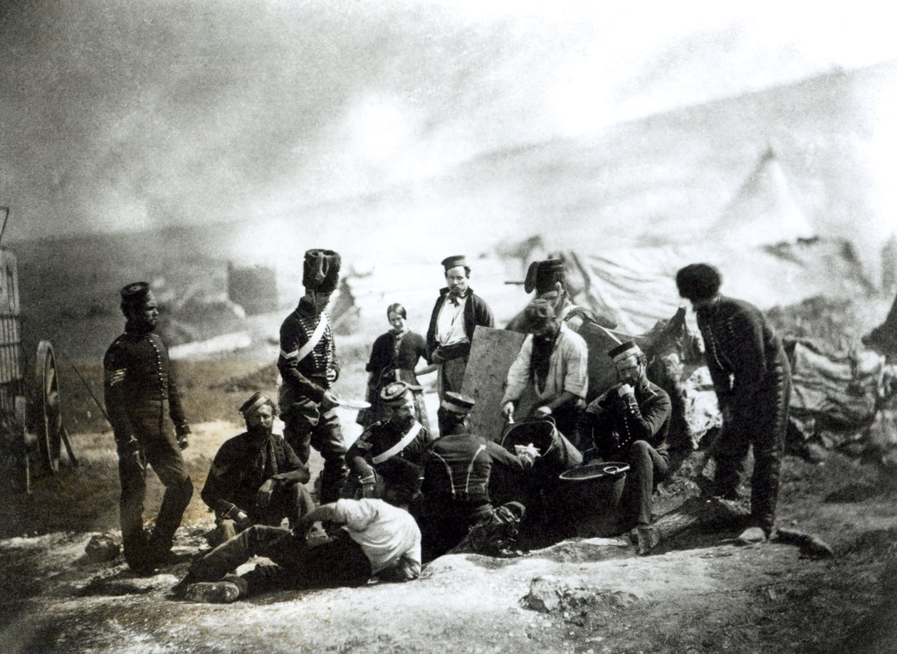 Soldater på Krim, ca 1855 av Roger Fenton