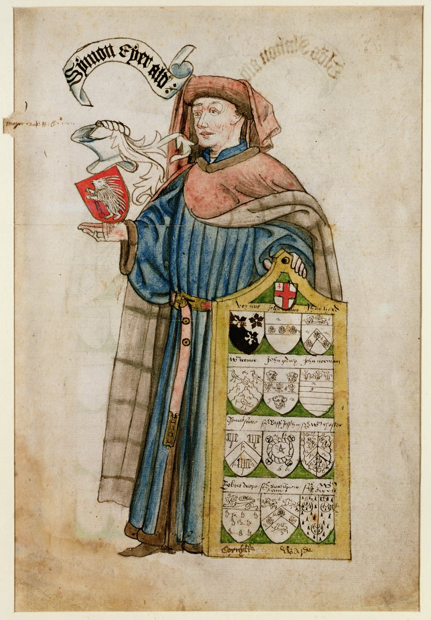 Simon Eyre in the Robes of a City of London Alderman, c.1450 (wc på papper) av Roger Leigh