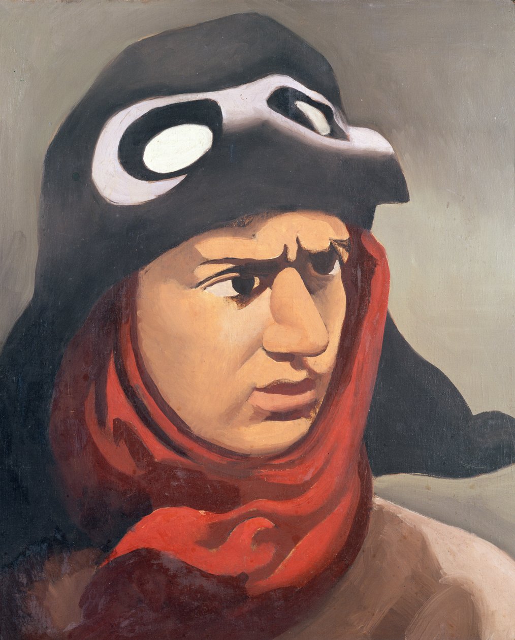 Portræt af Guynemer, 1921-23 sverige av Roger de La Fresnaye