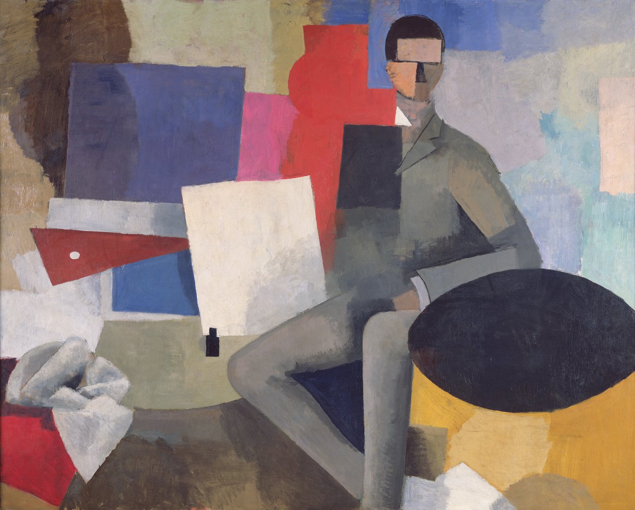 Den siddende mand, eller arkitekten swed av Roger de La Fresnaye