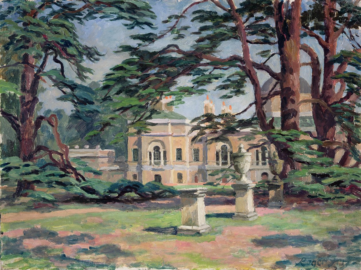 Chiswick House (olja på duk) av Roger Eliot Fry