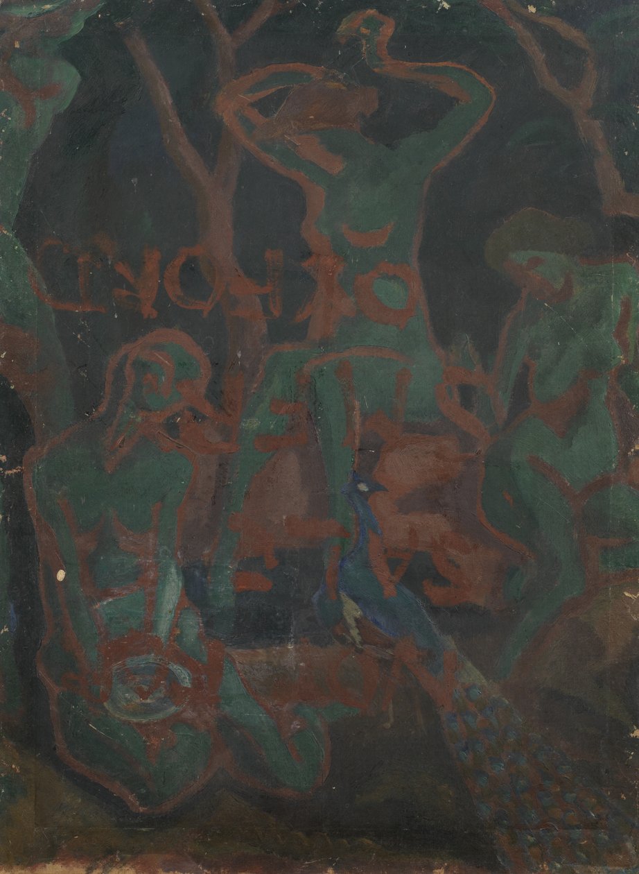 Kvinnliga nakenbilder i ett landskap av Roger Eliot Fry