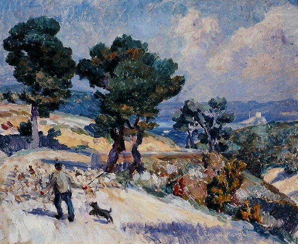 Roque Martins, ca 1922 (olja ombord) av Roger Eliot Fry