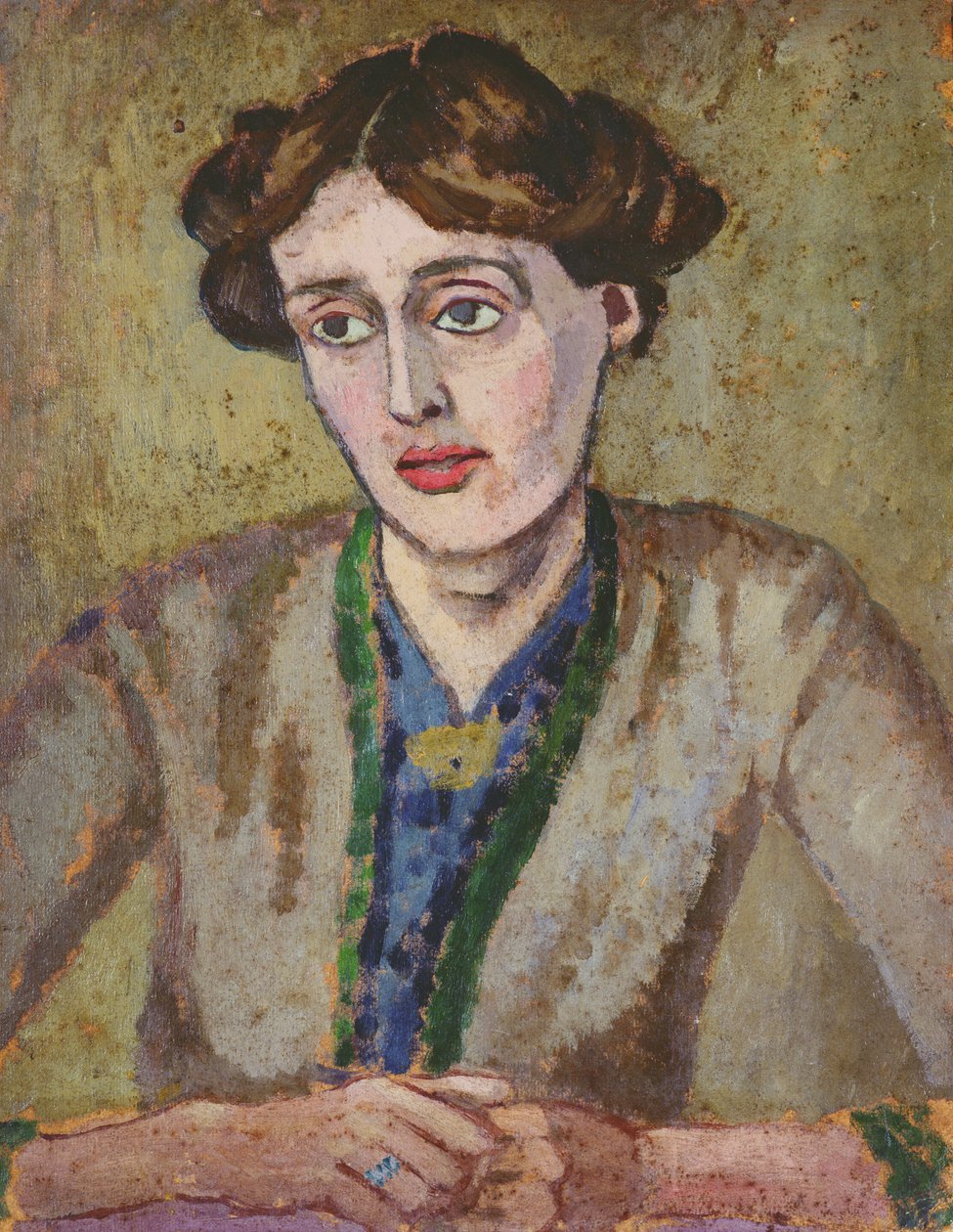 Virginia Woolf (1882-1941) (olja ombord) av Roger Eliot Fry