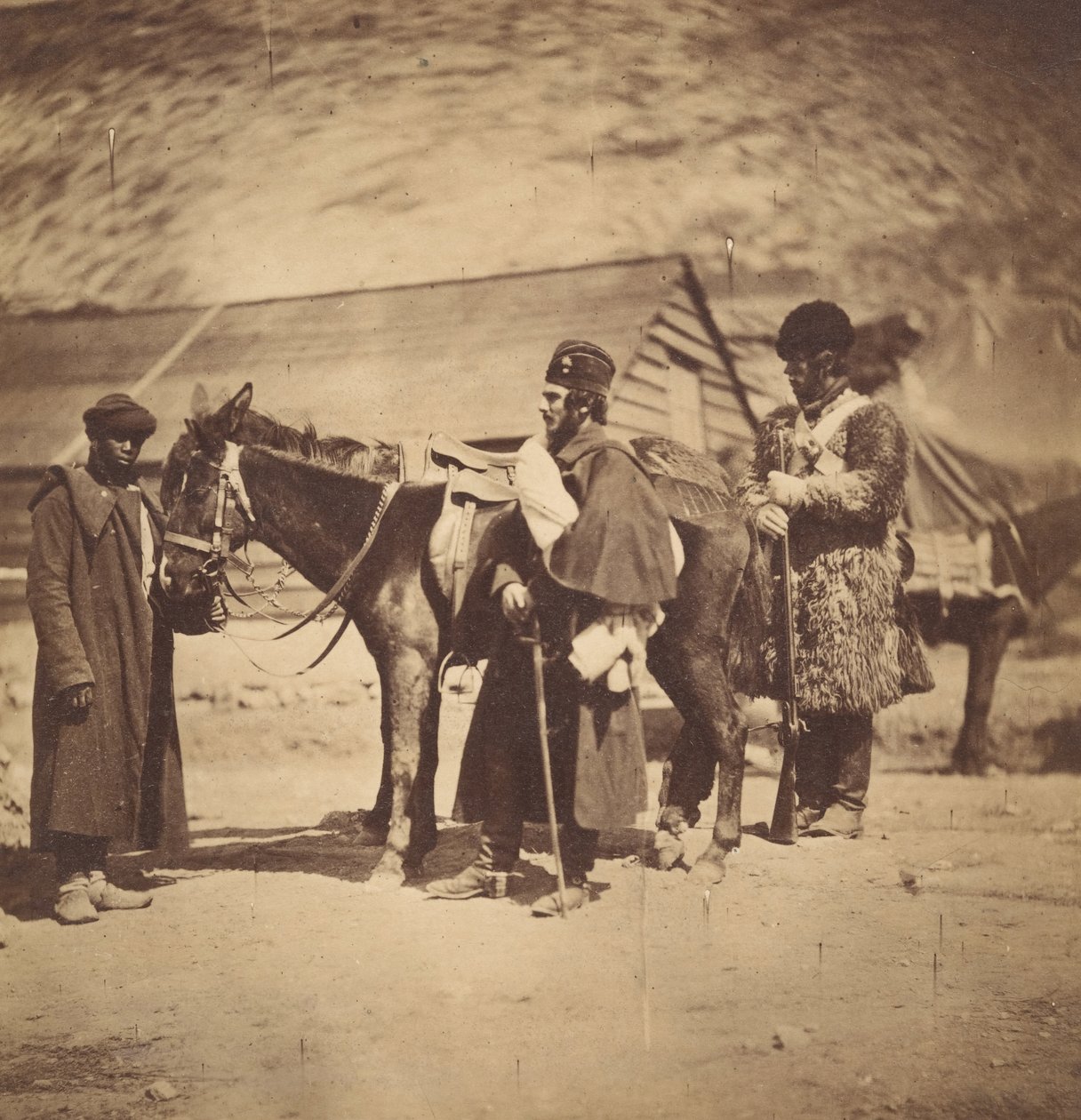 Kapten Burnaby vid Grenadiergardet, 1855. av Roger Fenton
