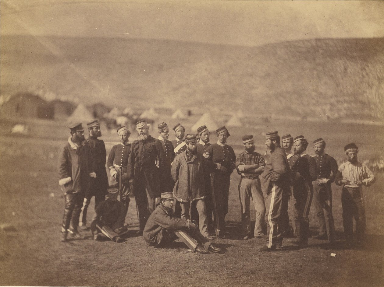 Överste Doherty, officerare och meniga. 13:e lätta dragonerna. av Roger Fenton