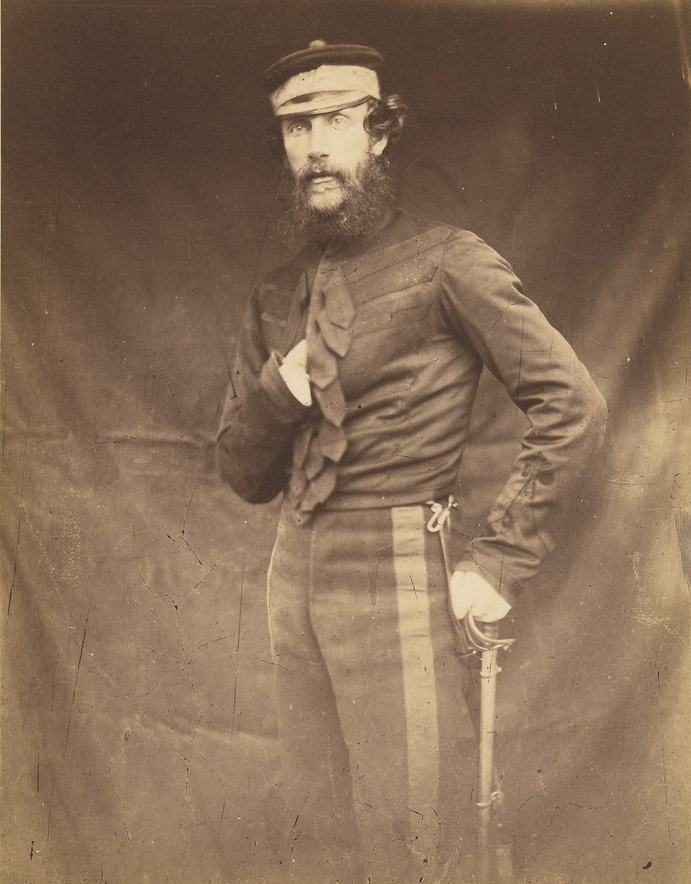 Överste Harding, befälhavare i Balaklava av Roger Fenton